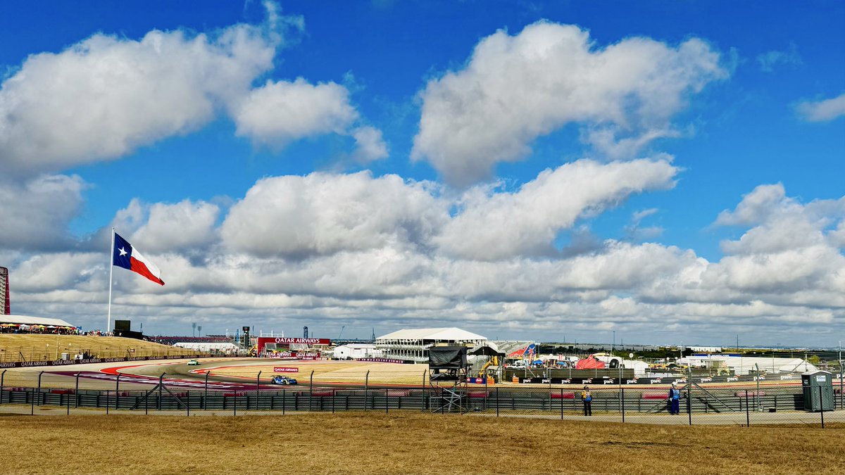 Today’s camp. Turn 8 with view of 6 &amp; 7. Porche race #USGP #F1 <a href="/COTA/">Circuit of The Americas</a>
