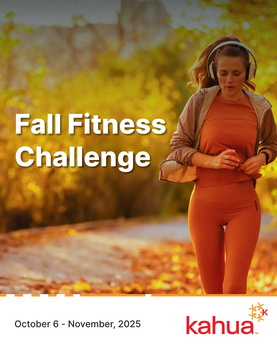 KahuaInc's tweet image. 🍁 A few times a year, our Thrive Wellness Committee organizes an internal fitness challenge as part of Kahua’s ongoing wellness initiative. This season’s competition is all about staying active, cheering each other on and having a little fun along the way. #Wellness #KahuaLife