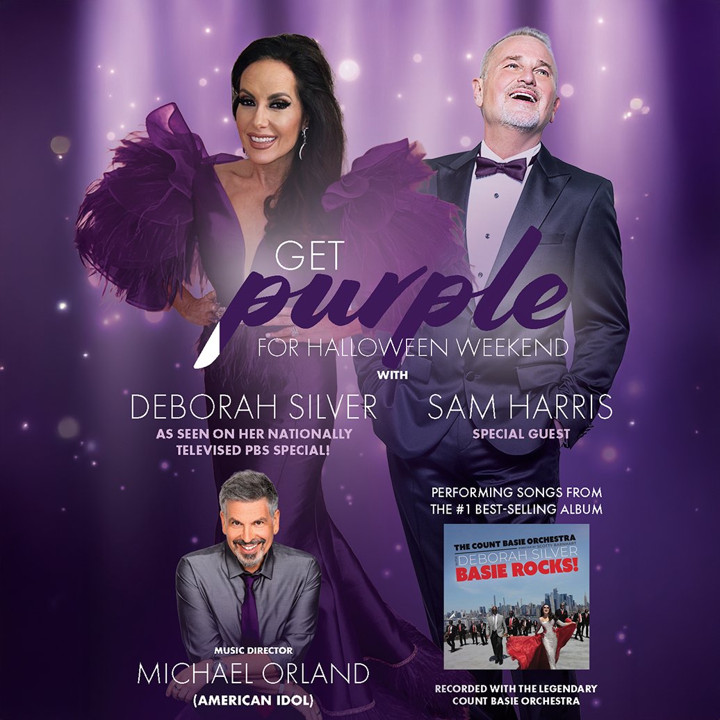 Celebrate Halloween with Deborah Silver &amp; Sam Harris, Friday &amp; Saturday, Oct 31 &amp; Nov1. Quincy Jones declared, “Whatever she sings, she owns.” 
 purpleroompalmsprings.com/tickets