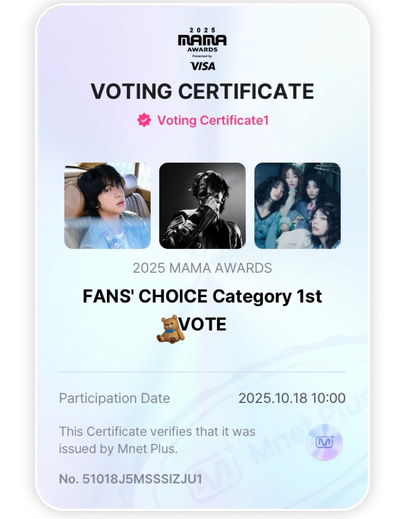goeskthh's tweet image. 🚨 DIFUNDAN!
YA REINICIÓ EL DÍA! ¿Ya dejaron su voto diario por Hoseok y Seokjin en la categoría Fan's Choice de los MAMA 2025? 👀🔥
VOTE FOR JIN ON MAMA 2025
VOTE FOR JHOPE ON MAMA 2025
#MAMAAWARDS2025