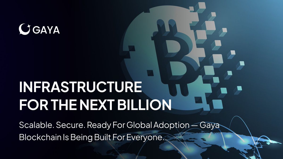 GayaBlockchain's tweet image. Infrastructure for the Next Billion
As Web3 expands toward mainstream adoption, Gaya Blockchain is being developed to provide the scalability, security, and accessibility needed to power the next billion users.
Infrastructure built for growth. Technology built for everyone.…