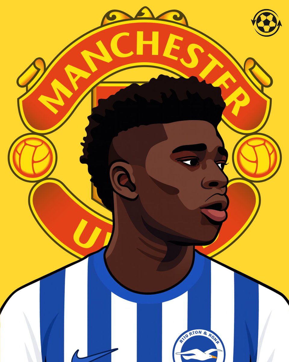 DeadlineDayLive's tweet photo. 🚨 Bryan Mbeumo is urging his Cameroon teammate and Brighton midfielder Carlos Baleba to join him at Manchester United in 2026. 

(Source: The Sun) https://t.co/Uw3pYdAOi2