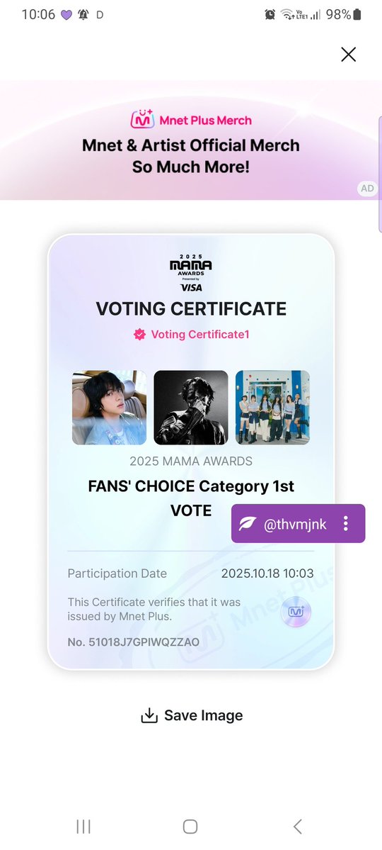 thvmjnk's tweet image. VOTE FOR JIN ON MAMA 2025
VOTE FOR JHOPE ON MAMA 2025
#MAMAAWARDS2025