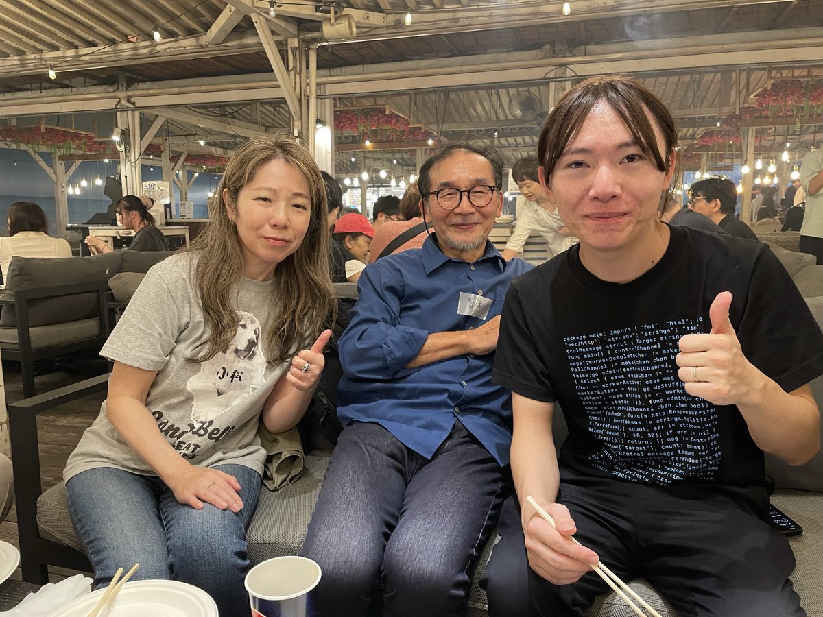 Lita751263's tweet image. 本日のチームみらい党員BBQ。ものすごく不安を抱えての1人参加でしたが、党員の方々とお話ができ楽しかったです。安野さんと記念撮影。講演を3つこなしていらしたとのこと。緊張で私はお話できずじまい。でも、高山幹事長や河井みちおさんとお話しできて超嬉しかった。#チームみらいBBQ