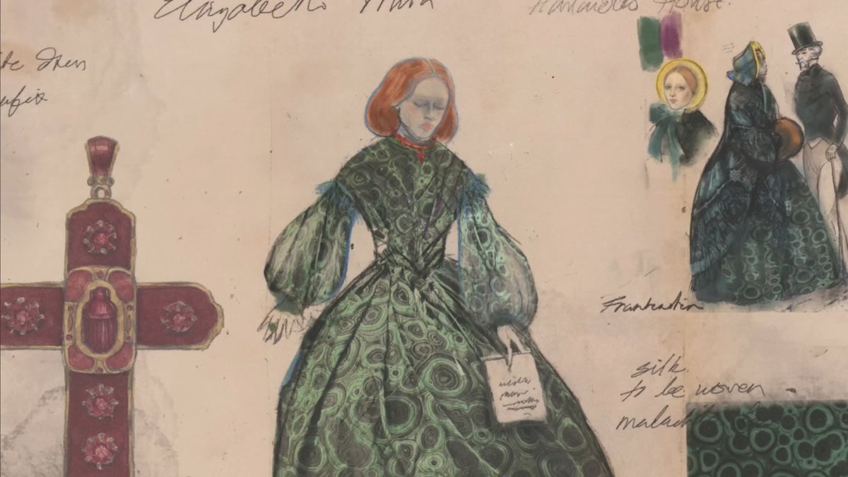 helenshivered's tweet image. costume design for mia goth in guillermo del toro’s frankenstein, by kate hawley