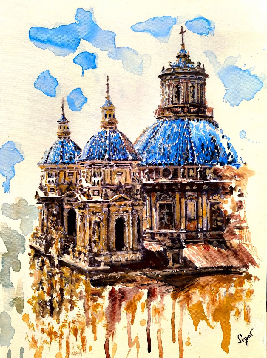 41x55 cm #sanLuisdelosFranceses #sevilla #seville #sevilha #paisajeurbano #urbanlandscape #acrylicpainting #romerosequi #pedroromerosequi #art
