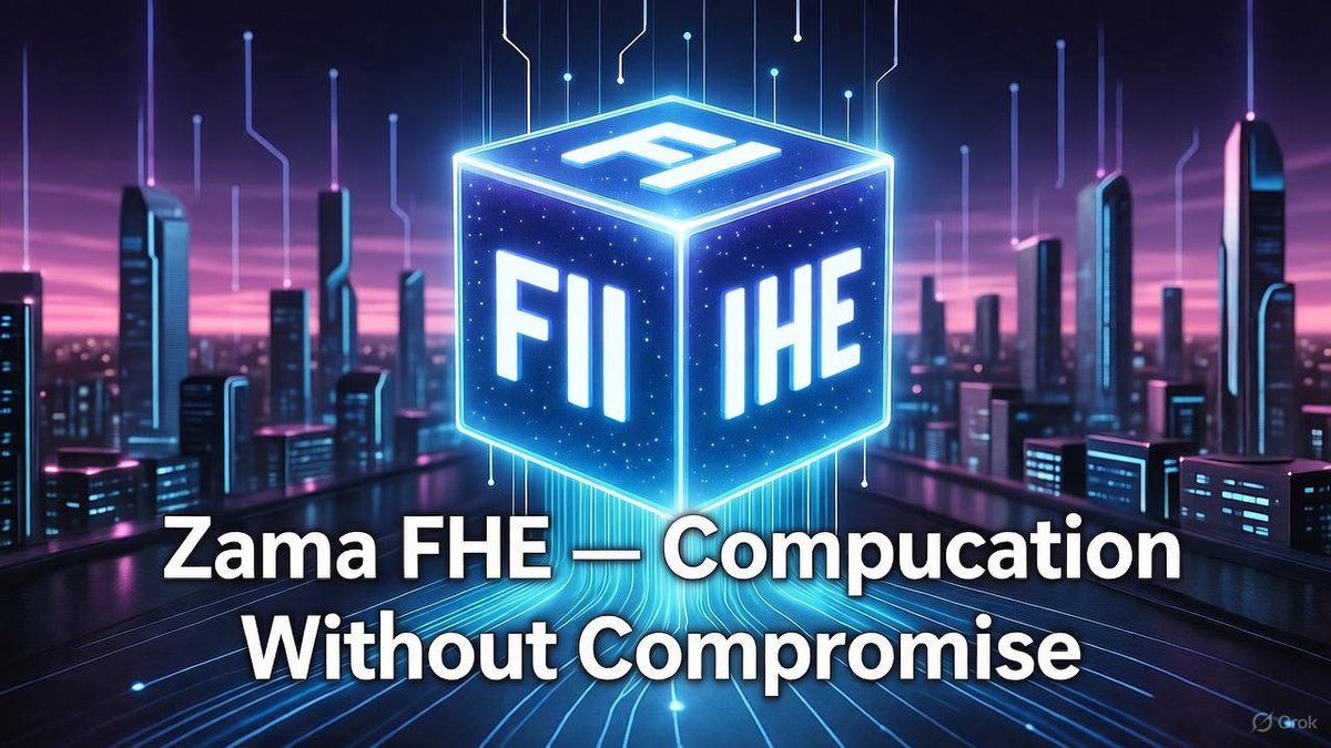 ALVIxYAPP's tweet image. gZama &amp;amp; have a great weekend. 🟨⬛

@zama_fhe, a Paris-based open source cryptography company founded in 2020, is redefining data privacy with Fully Homomorphic Encryption (FHE).

FHE is revolutionary  it allows computations on encrypted data without ever decrypting it, giving…