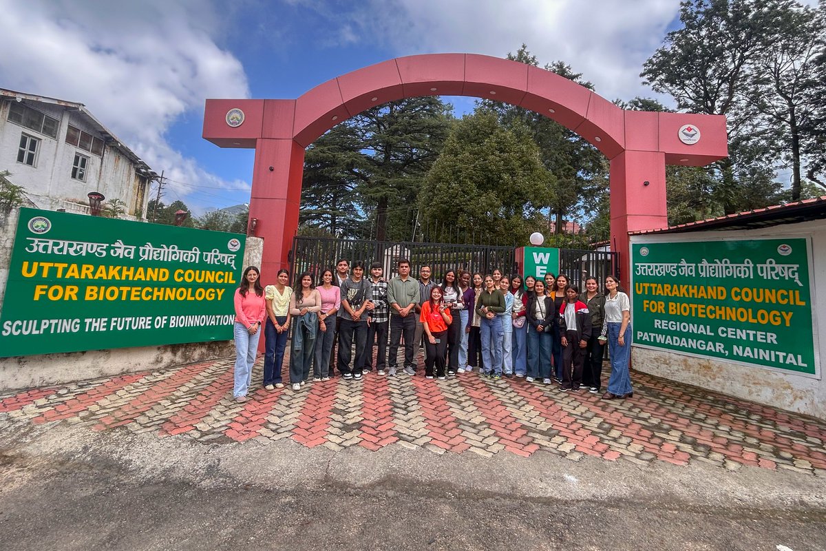 gehudehradun's tweet image. As part of the Educational Tour, students of the School of Agriculture, Graphic Era Hill University visited the 𝐔𝐭𝐭𝐚𝐫𝐚𝐤𝐡𝐚𝐧𝐝 𝐂𝐨𝐮𝐧𝐜𝐢𝐥 𝐟𝐨𝐫 𝐁𝐢𝐨𝐭𝐞𝐜𝐡𝐧𝐨𝐥𝐨𝐠𝐲, 𝐑𝐞𝐠𝐢𝐨𝐧𝐚𝐥 𝐂𝐞𝐧𝐭𝐫𝐞,Patwadangar, Nainital.

#Industryvisit #trip #gehu #nainital