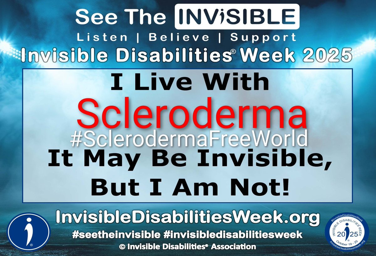 cosmicfairy444's tweet image. @InvDisabilities #InvisibleDisabilitiesWeek 
blog.raynaudsscleroderma.co.uk/2017/10/invisi… 
#SclerodermaFreeWorld #RaynaudsFreeWorld #Research #Scleroderma #SystemicSclerosis #Raynauds #Autoimmune #RareDisease #NoCure #UnknownCause #LifeChanging #ConnectiveTissue #BePartOfResearch #invisibledisability