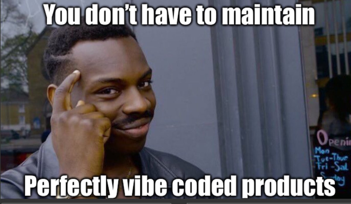 learntToCode's tweet image. management’s take on vibe coding