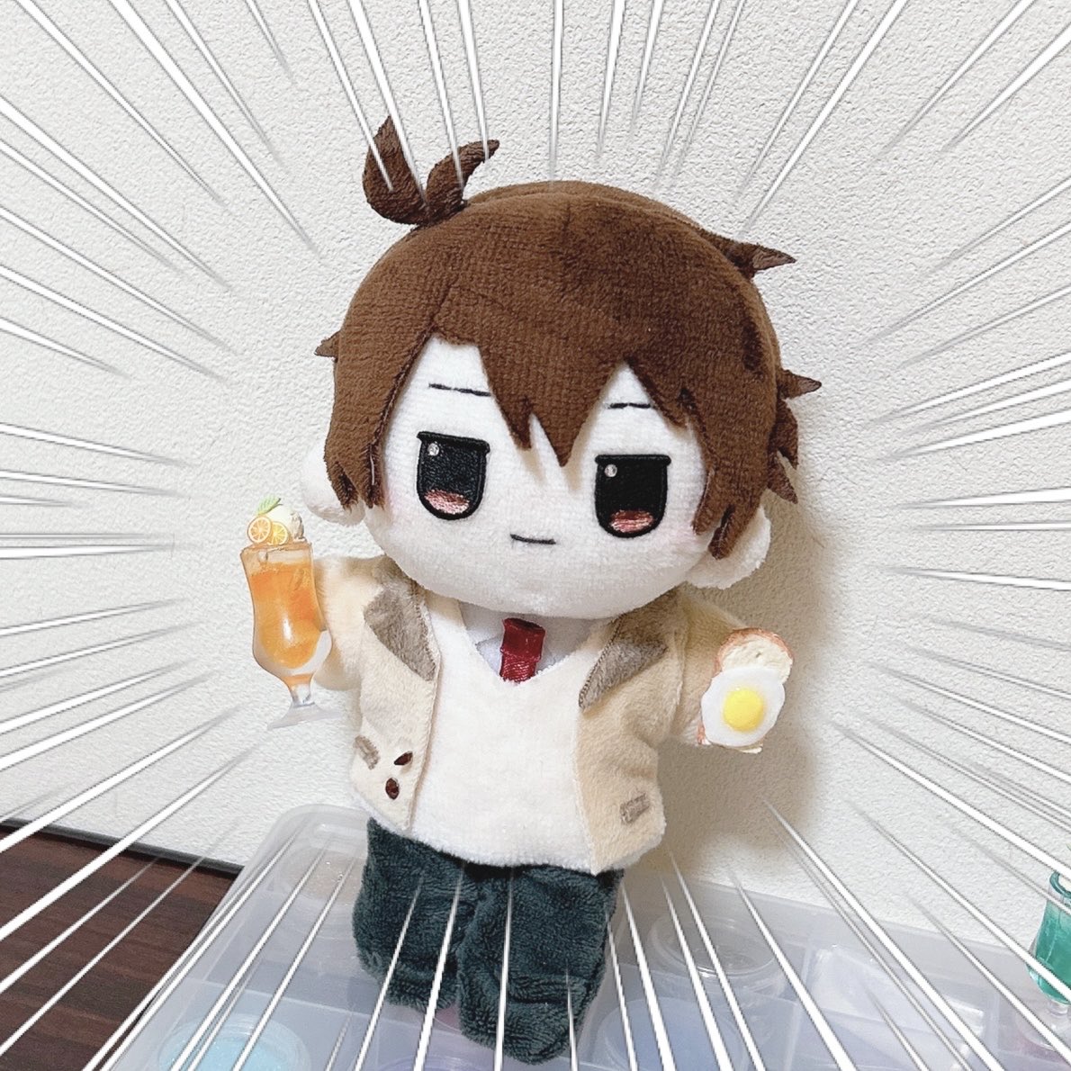 Webオンリー用にこんな感じのをちまちま作っています ぬいのお手手に持たせられます🫲