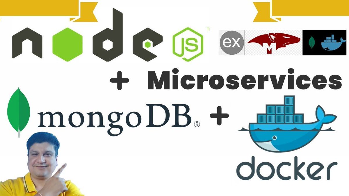 codeonedigest's tweet image. Nodejs Javascript Microservice with MongoDB in Docker Container | Express Mongoose MongoDB & Docker