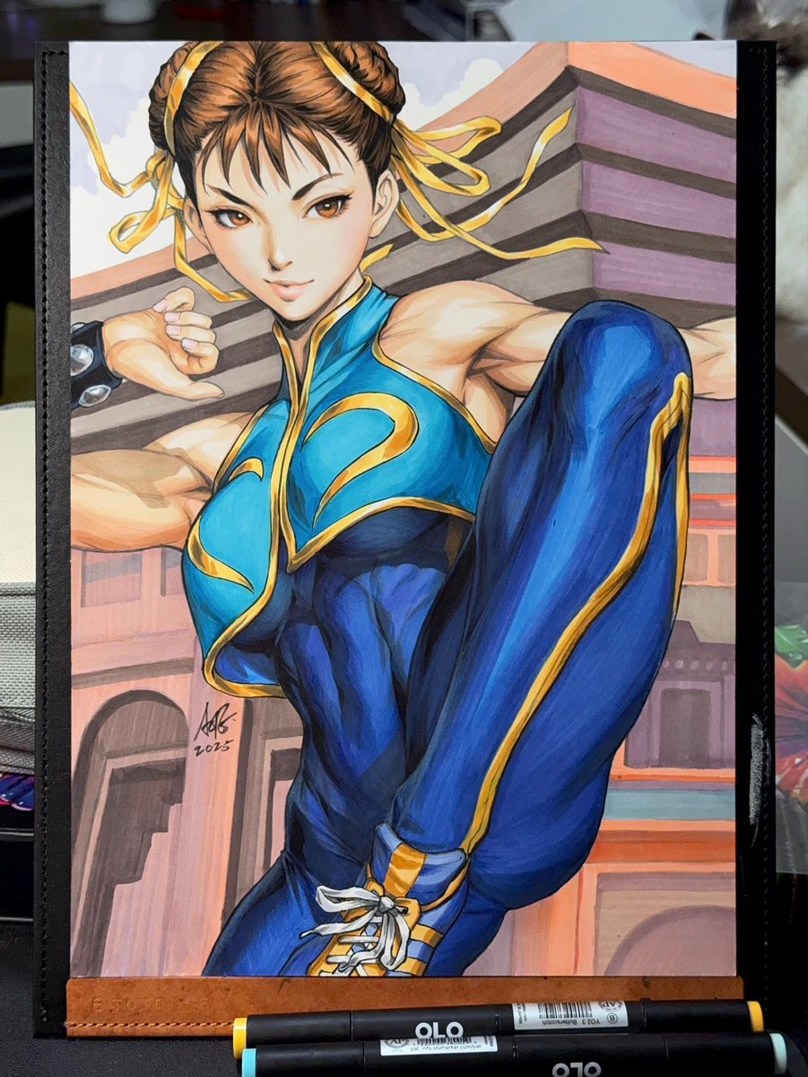 Arttrober Day 18 - Young Chun li in her #streetfighteralpha