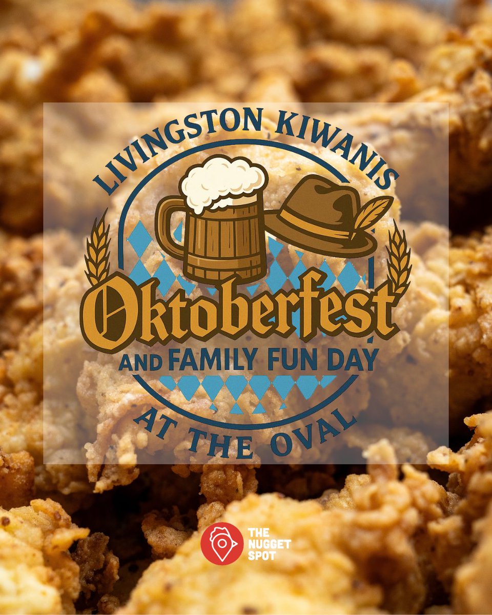 prost, Livingston! the NugTruck is popping up for Oktoberfest &amp; Family Fun Day tomorrow (10/19) from 11AM–6PM at The Oval. crispy nuggets, good vibes and Fall fun for all 🍻🐔