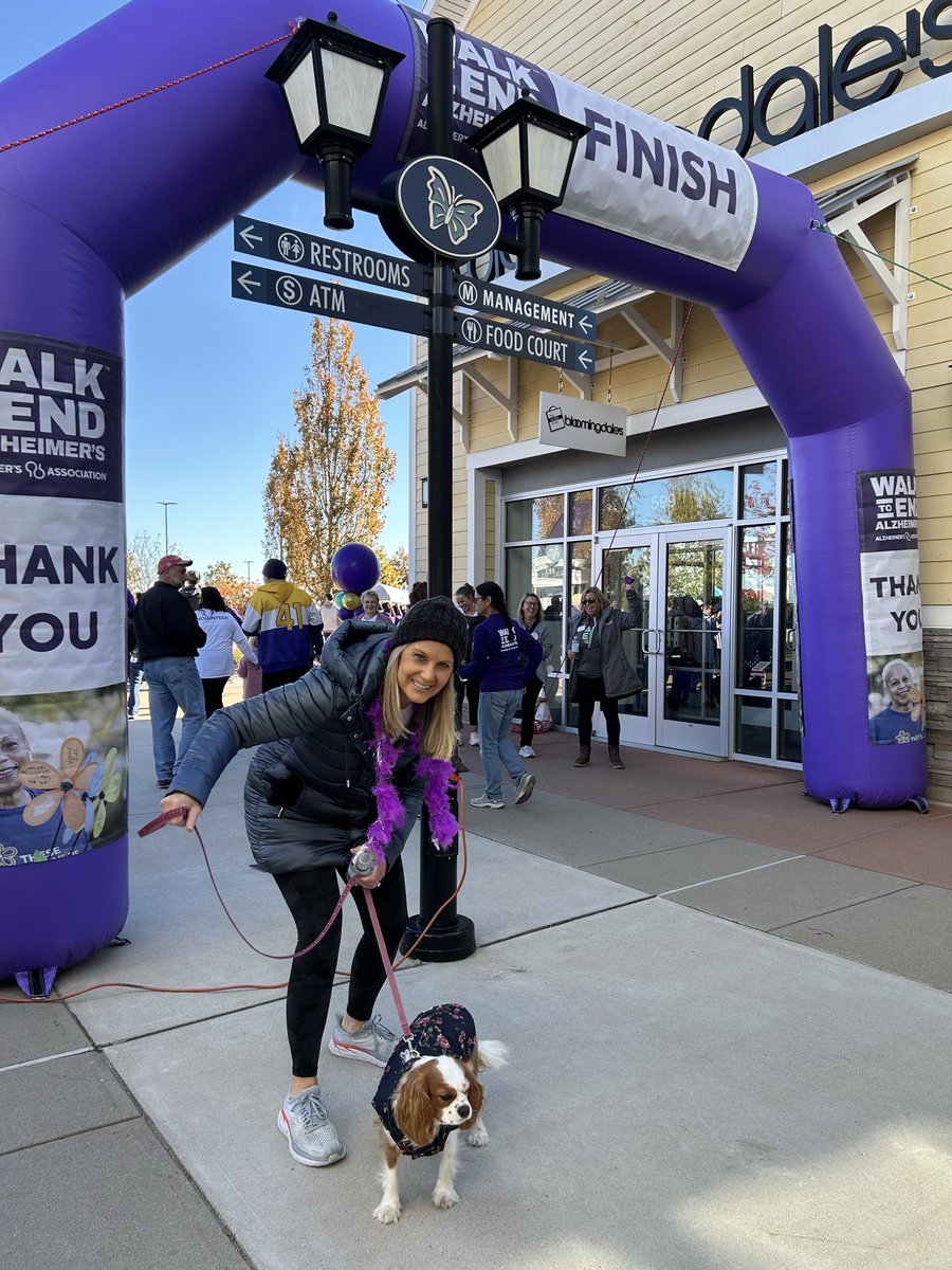 Proud to emcee the #NH Walk To End Alzheimer’s this morning at the beautiful Merrimack Premium Outlets. Several hundred strong gathering and walking in the crisp fall air. Our mission: end this insidious disease. 💜 
<a href="/alzassociation/">Alzheimer's Association</a> <a href="/WMUR9/">WMUR TV</a>