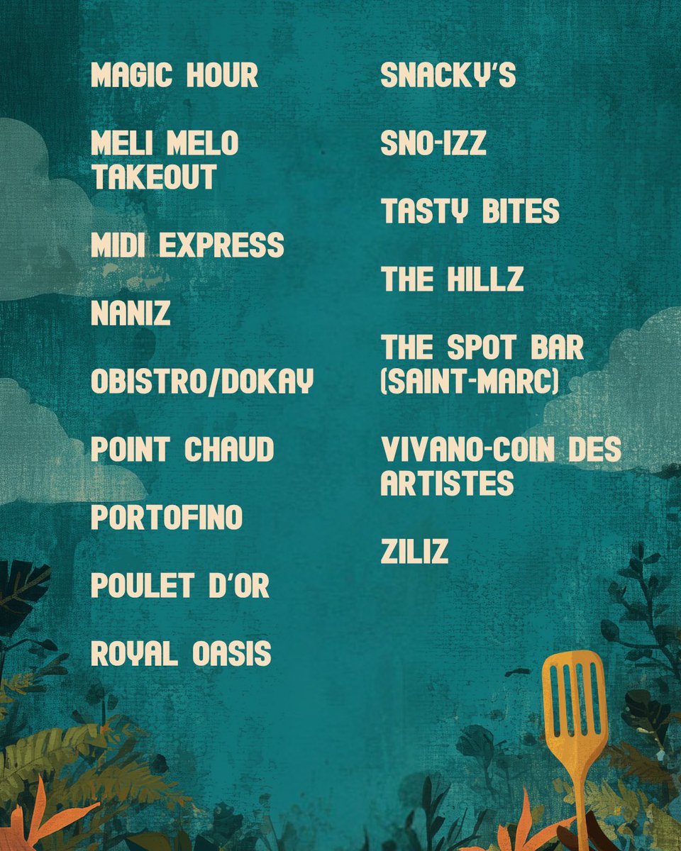 Men lis 34 restoran Promo Day an !
Se denye jou pou jwi Burger Week

#LeBurgerWeekHaiti #LeBurgerWeekHT #LaCouronne100ans #EditionBestOf #AnsyenBonToujouBon