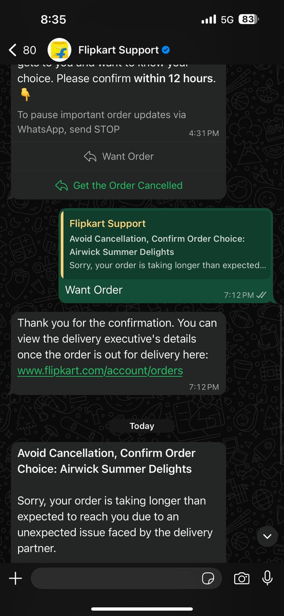 sourav8383's tweet image. Ordered an Airwick Automatic Room Freshener from Flipkart on Oct 8, expected by Oct 15 — still not delivered!
Had to buy it myself during the festive rush.
This delay violates consumer rights  compensate me or face a consumer court case.
#FlipkartFail #ConsumerRights