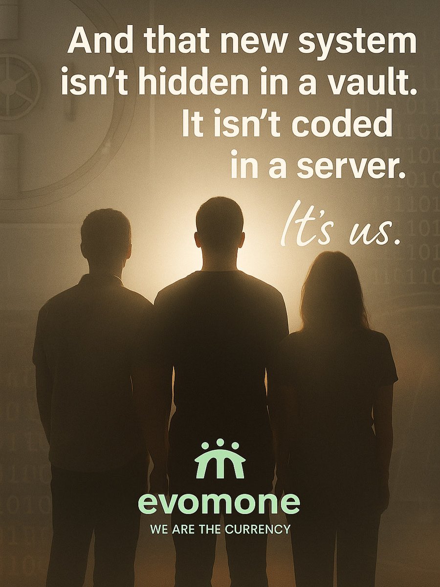 Ritchiejamesw's tweet photo. The key for people to understand about Bitcoin.

Bitcoin just the tool
EvoMone is just the interface 
But we are the currency.

We forgot our true worth, and now we are starting to remember ;-) https://t.co/y2EAOqwmBD