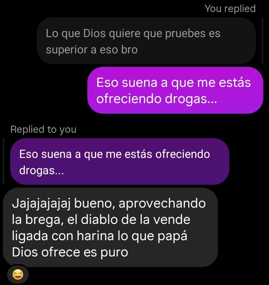 Jeffrey_Armand's tweet photo. Definitivamente mis amigos cristianos son los mejores. 😅 https://t.co/5qCwpnXYMG