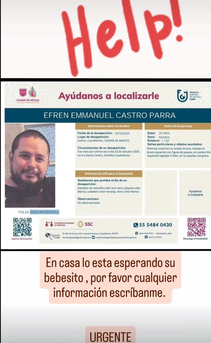 emmsauri's tweet image. Por favor ayúdenme difundiendo , 
Lo espera su bebesito