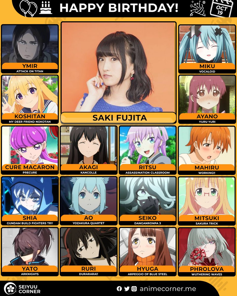 Happy 41st birthday Saki Fujita! 🎉

Let's wish her all the best <a href="/sakitaf_1019/">藤田咲（本人）</a> 

#SakiFujita #藤田咲 #藤田咲生誕祭2025