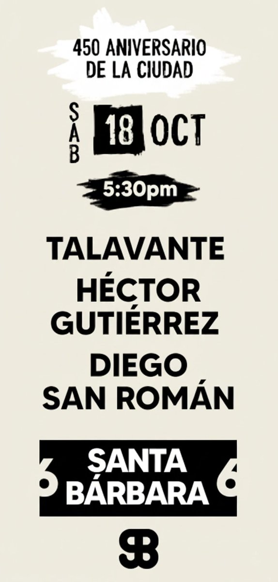 Corrida
450 Aniversario de la Ciudad
Sábado 18 de octubre 
5:30pm