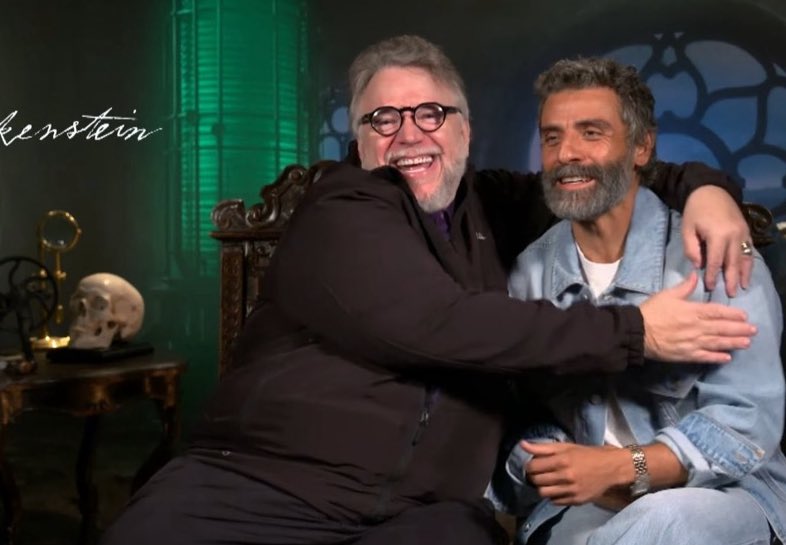 Guillermo del Toro with his Oscars