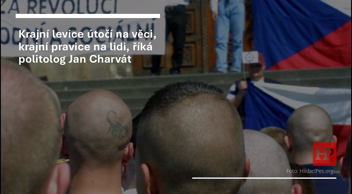 V posledních dvaceti letech vidíme zesilující tlak na to problém extremismu bagatelizovat, říká v rozhovoru pro hlídacípes.org politolog z Fakulty sociálních věd Univerzity Karlovy Jan Charvát. Vysvětluje se tím, proč hnutí ANO nebo SPD tak snadno procházejí kontakty se