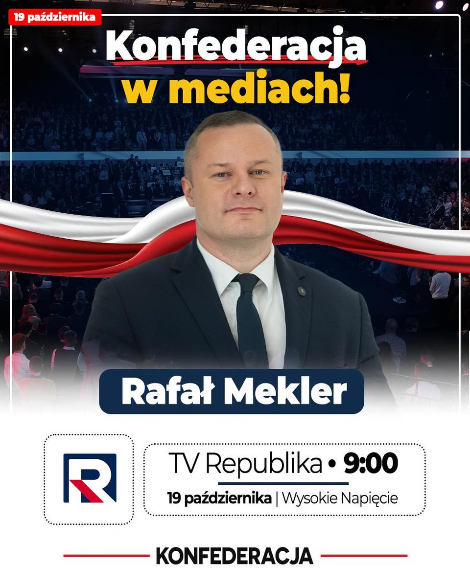 Zapraszam do <a href="/RepublikaTV/">Telewizja Republika 🇵🇱 #włączprawdę</a> 
Będę u red. <a href="/MiloszKleczek/">Miłosz Kłeczek</a> komentować rzeczywistość polityczną.