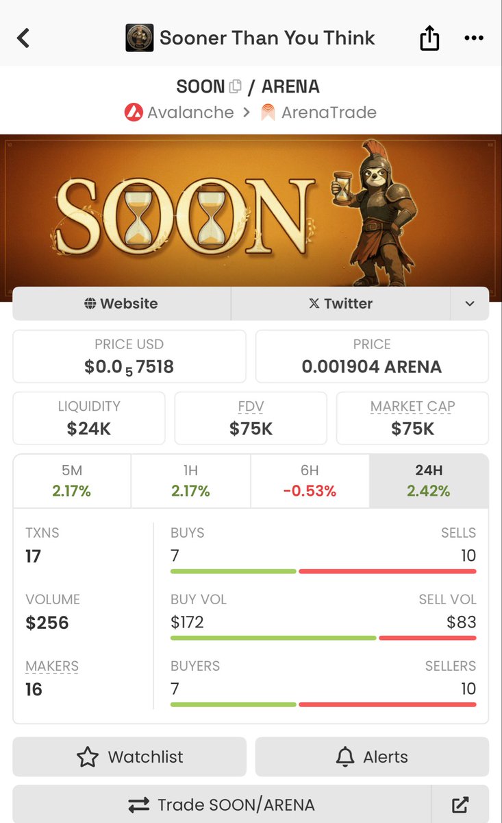 PhillipAvax1's tweet image. This coin would do X5 today 

Sooner than you think

Ca: 0x55b137B591D9267145efa50EAcc8Ff56b5Ef0A7f

@avax repost this.