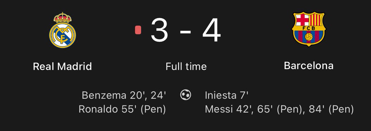 El Clasico next week