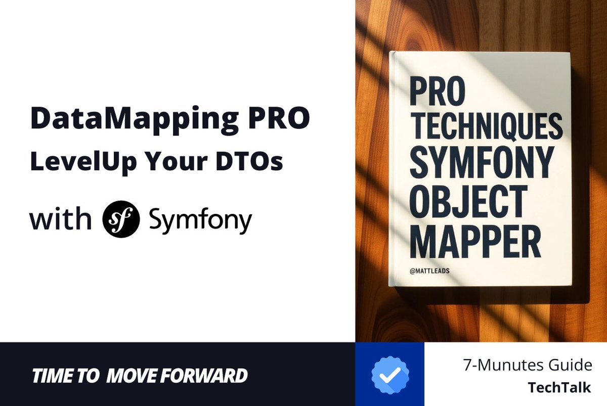 MattLeads's tweet image. Hey #Symfony developers! 👋

Tired of writing boilerplate code to map data between DTOs and entities? 😩

Level up your game with the new Symfony ObjectMapper component! 🚀 This powerful tool automates the process, making your code cleaner, more maintainable, and less prone to…
