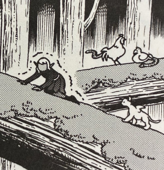 oh i never noticed this.. it looks like thistle had a pet monster for a little bit! 