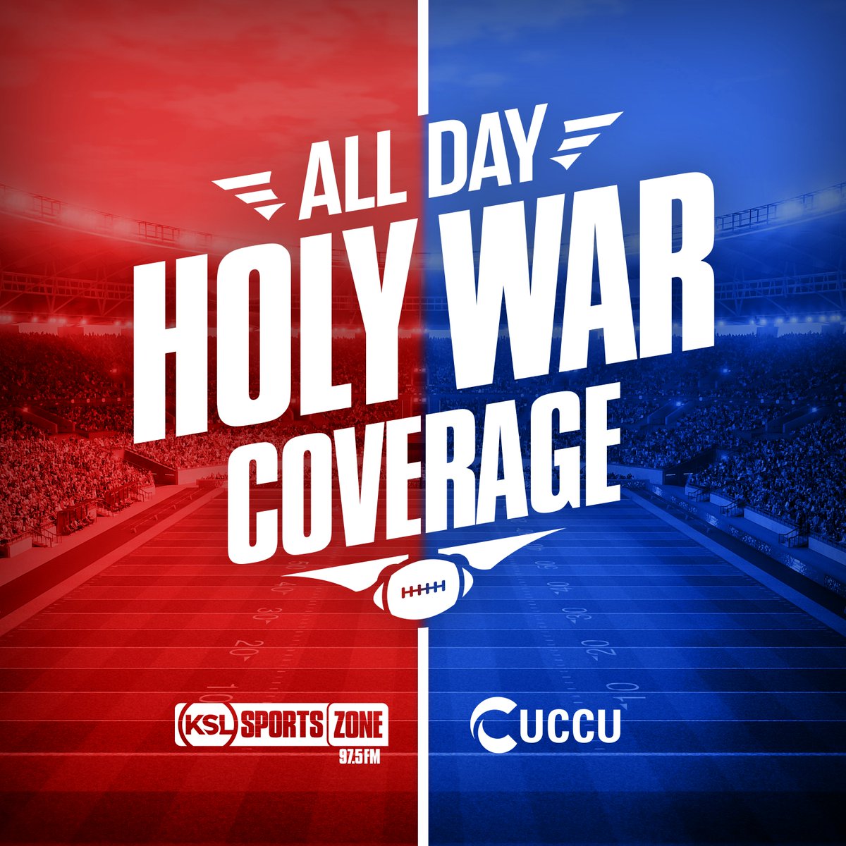 97.5 The KSL Sports Zone (@kslsportszone) on Twitter photo GameDay is here and we have ALL DAY BYU Vs Utah coverage 10am-6pm:
10a-12p: CFB Saturday
12p-4p: The Best of Rivalry Week
4p-6p: Rivalry pregame (πUCCU - 1535 N. Freedom Blvd)
π² <a href="/kslsports/">KSL Sports</a> App
π» 97.5 FM | 1280 AM
π§ kslsports.com/stream
πΊ youtube.com/@ksl5ports GameDay is here and we have ALL DAY BYU Vs Utah coverage 10am-6pm:
10a-12p: CFB Saturday
12p-4p: The Best of Rivalry Week
4p-6p: Rivalry pregame (πUCCU - 1535 N. Freedom Blvd)
π² <a href="/kslsports/">KSL Sports</a> App
π» 97.5 FM | 1280 AM
π§ kslsports.com/stream
πΊ youtube.com/@ksl5ports