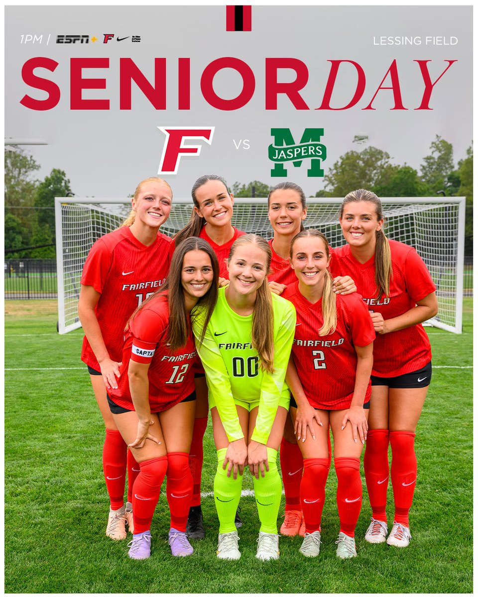 Senior Salute
 
🎟️ fairfieldstags.com/tix
📺 <a href="/ESPNPlus/">ESPN+</a>
🎥 bit.ly/43t5EkH
📊 bit.ly/4n5fNuR

🤘⚽️