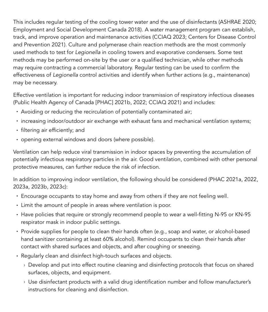 Holy shit, after 5 years Health Canada finally put out engineering guidelines recommending people wear N95s, clean indoor air to reduce viral load, and admitted COVID is airborne. Based

canada.ca/content/dam/hc…