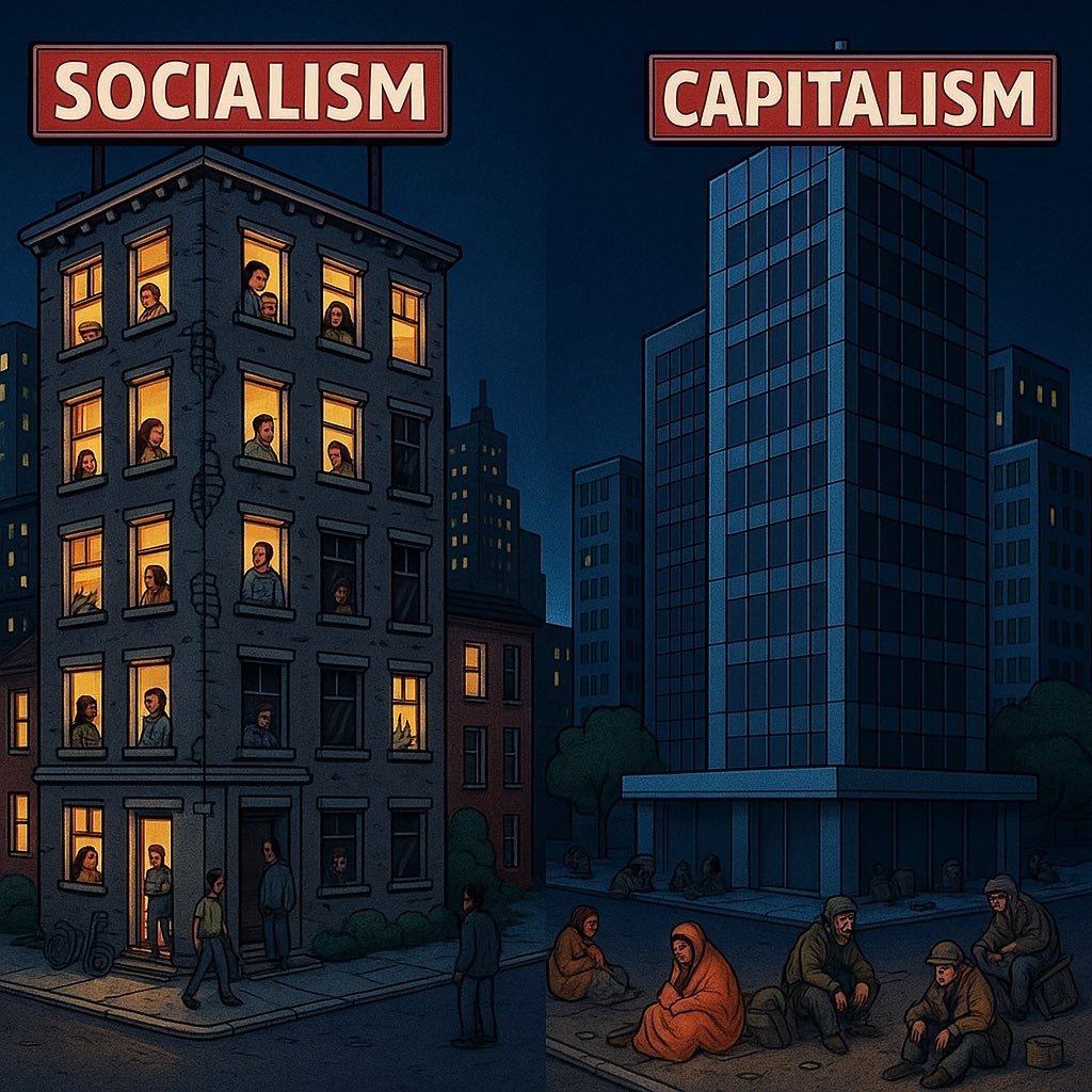 Vhgkasparov's tweet image. "En el socialismo, pocos tienen mucho menos, pero todos tienen algo. En el capitalismo, pocos tienen todo, y muchos no tienen nada."
