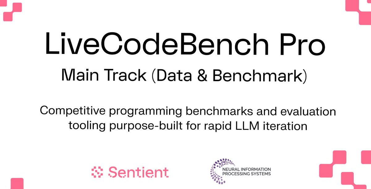 Arjun7867867's tweet image. LiveCodeBench Pro tests complete algorithmic problem solving by simulating real world conditions tough judges, strict resource limits & hidden adversarial cases to ensure that scores accurately reflect true coding skills.
@SentientAGI