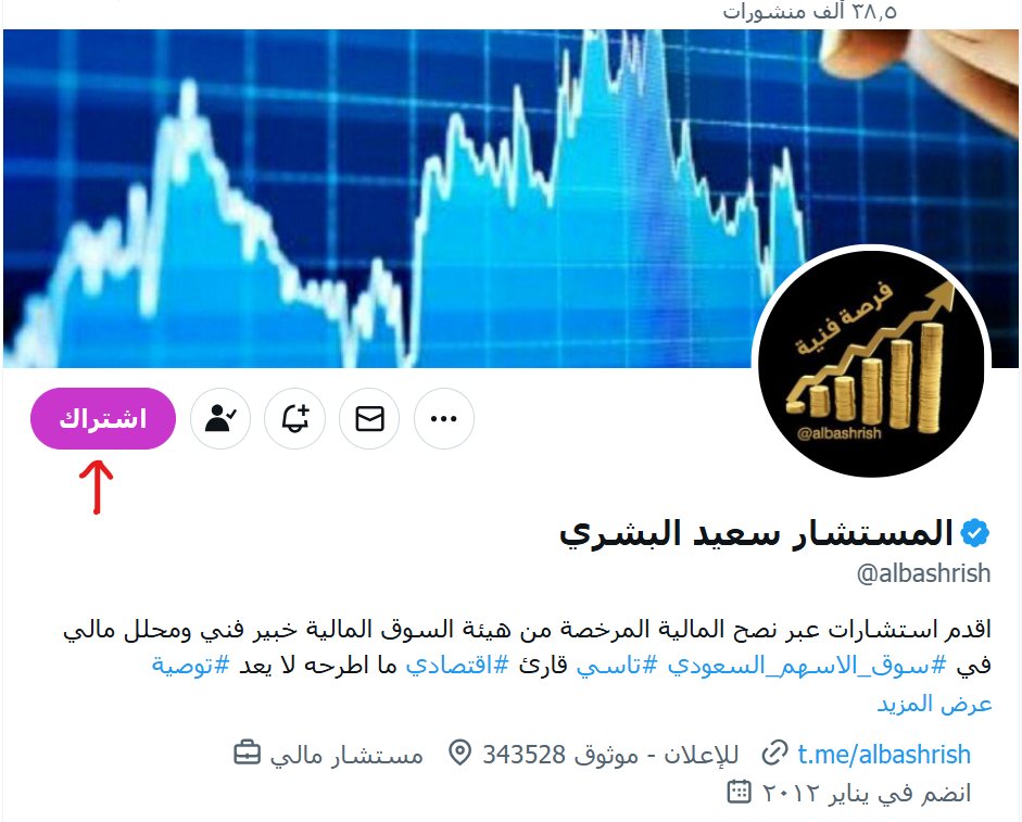 كٌن احد المشتركين لتستفيد أكثر

🎯 💰

#الاسهم_السعودية