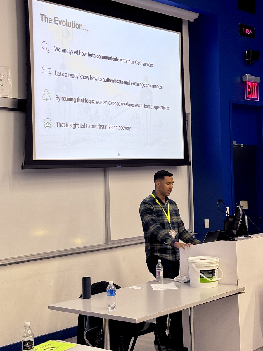 BSidesNYC's tweet photo. Spycraft 2.0: Hunting Dead Drops in Web Applications
Jonathan Fuller, CISO and Academy Professor at West Point, explains how attackers hide command and control servers inside public web apps and how defenders can uncover these digital dead drops. #BSidesNYC https://t.co/K7r6LJe6fo