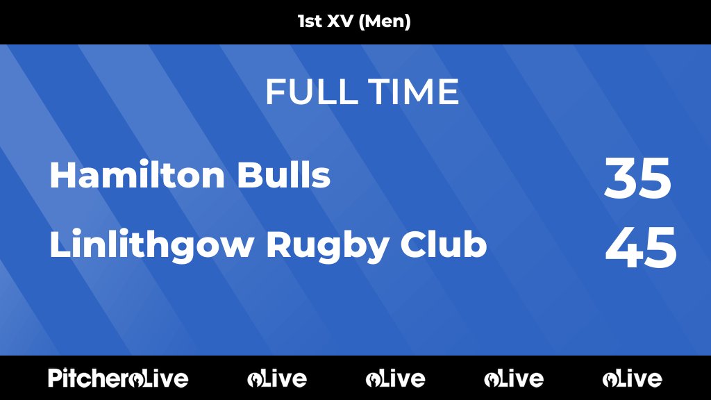 HamiltonBulls's tweet image. FULL TIME: Hamilton Bulls 35 - 45 Linlithgow Rugby Club
#HAMLIN #Pitchero
hamiltonrugbyclub.co.uk/teams/158944/m…
