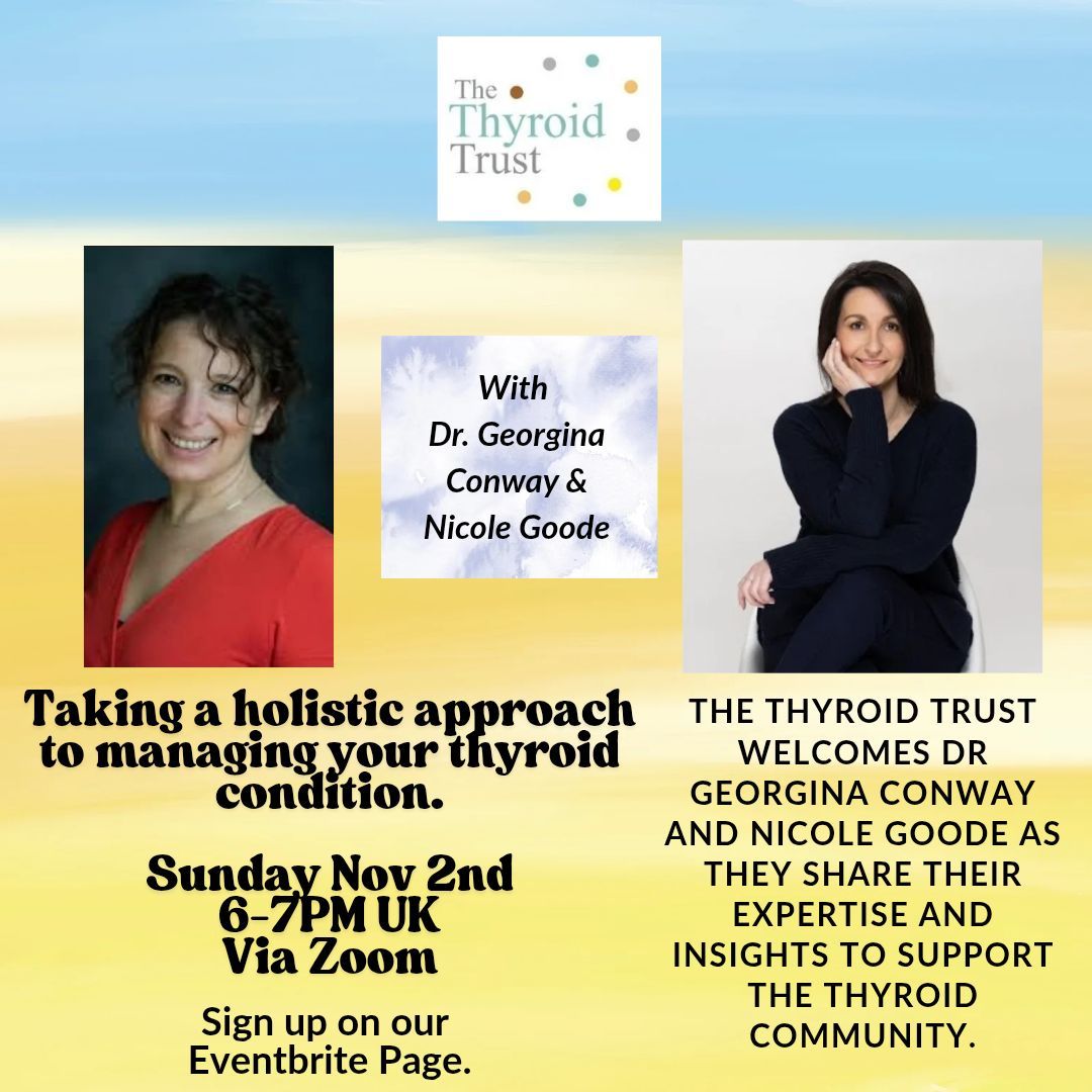 Join us for our next online event with Dr Georgina Conway &amp; Nicole Goode!
Get tickets here: eventbrite.co.uk/e/taking-a-hol…