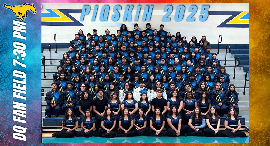 🩵🎺 Good Luck, Mighty Mustang Band! 🎺💛
Wishing our incredible McAllen Memorial Band the best of luck as they take the field at Pigskin 2025 tonight at 7:30 PM at DQ Fan Field!
#1PRIDE