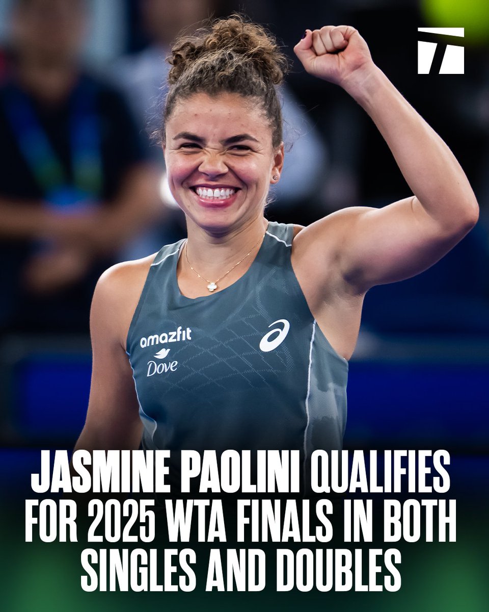 TennisChannel's tweet image. She's going for the double crown 👑 👑 @jasminepaolini
#WTAFinalsRiyadh