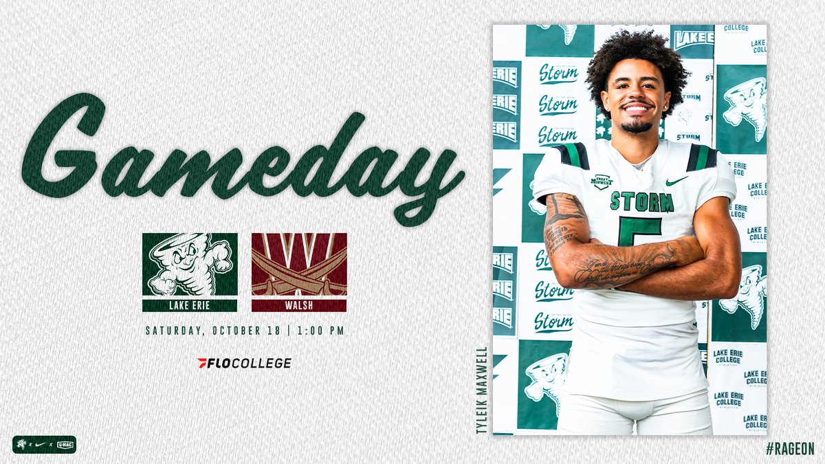 Our swords are drawn too 💪

⏰: 1:00 PM
📍: Jack Britt Memorial Stadium
🆚: <a href="/WalshCavaliers/">Walsh Cavaliers</a> 
📊: lakeeriestorm.com/sidearmstats/f…
📺: go.flocollege.com/partner/g-mac?…
🎟: lakeeriestorm.com/sports/2023/1/…

#RageOn! 🌩
