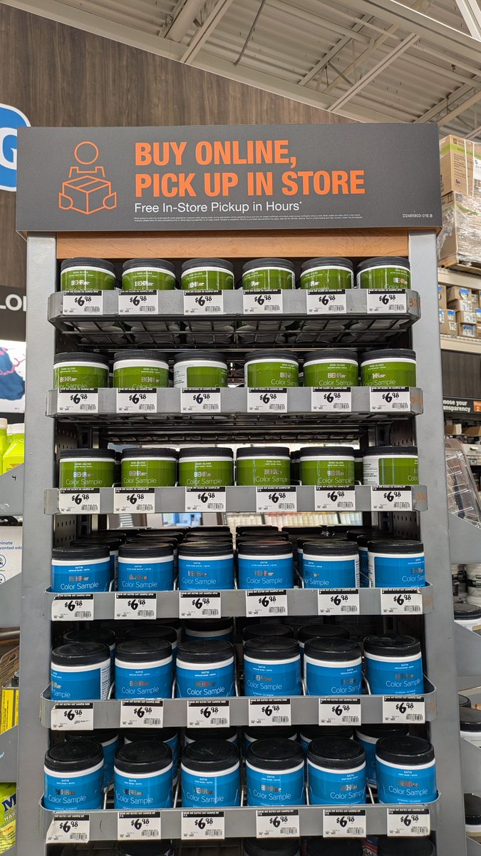 WhidbeyTom428's tweet image. Paint samples @ Home Depot
#workflow #paintdepartment #HomeDepot