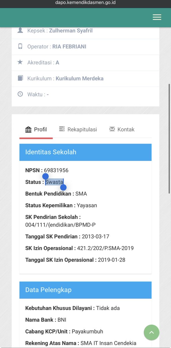 ainunnajib's tweet image. ini BUKAN jaringan MAN Insan Cendekia yang sekolah terbaik di Indonesia itu ya

saya pertama tahu “Insan Cendekia” dari sumatera barat ini ketika melihat bis dan rombongan di Masjid Sultan 🇸🇬

agak bingung kok Insan Cendekia terkesan anak-anak kaya, ternyata versi KW comot merek