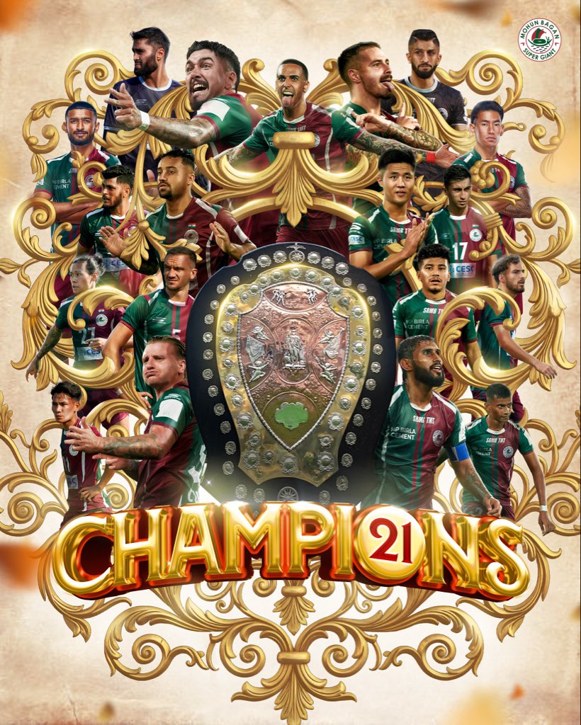 🏆🏆🏆 CHAMP21ONS 🏆🏆🏆

#MBSG #JoyMohunBagan #আমরাসবুজমেরুন