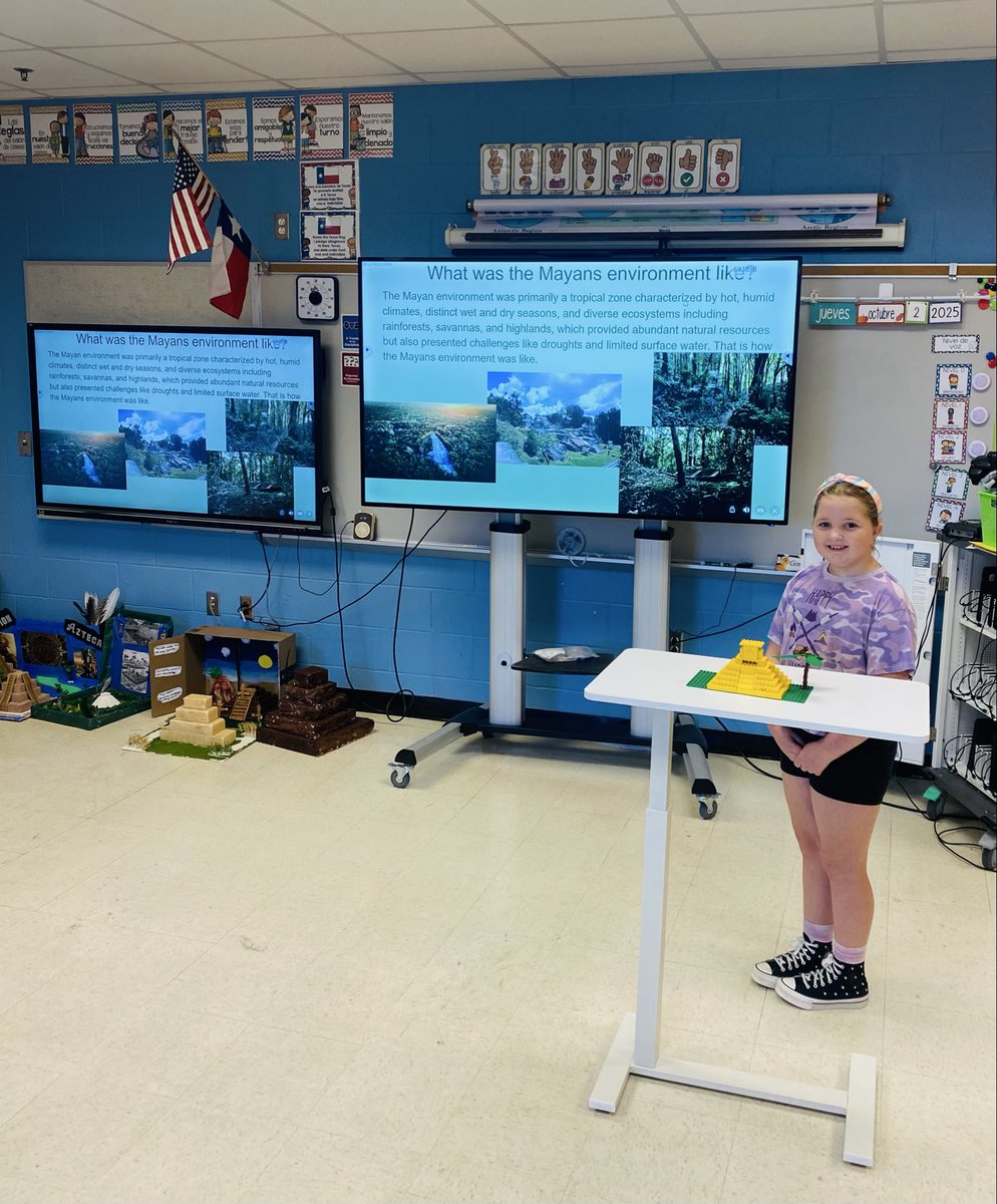 LopezIbette's tweet photo. We wrapped up our Reading Unit on Mesoamerican Civilizations with excitement and prideOur 5th graders became historians, explorers, and storytellers from Maya temples to Aztec canals, they brought ancient cultures to life through reading and writing!@OakCrestStinger @ECISDtweets https://t.co/EbtEP5LlxG