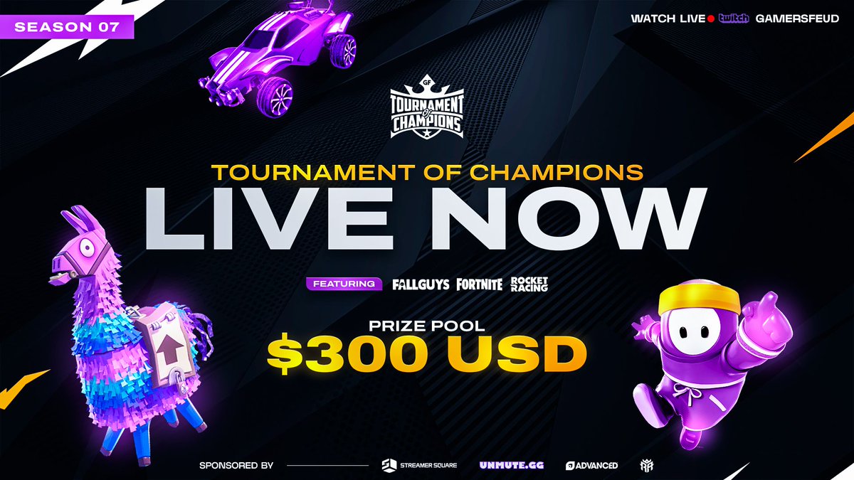 21 creators are battling for the Gaming half of the $300 USD Prize Pool! 

Tournament of Champions 7 presented by <a href="/RevolutionGGing/">Revolution Gaming LLC</a> 

The race to crown the worlds best gamer starts NOW!

🎥 twitch.tv/GamersFeud